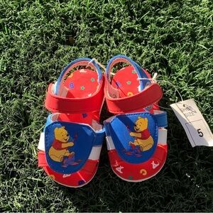 Winnie the Pooh Red and Blue Kids Sandals